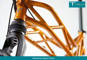 Trilix la vélo électrique pliable avec structure aluminium 3D