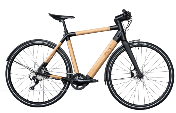 vélo électrique en bambou relief
